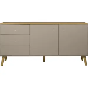 Dot 411.48cm Sideboard Beige / Oak