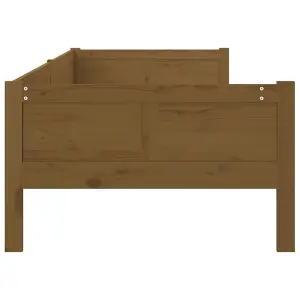 Berkfield Day Bed Honey Brown Solid Wood Pine 90x190 cm