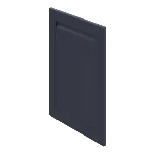 GoodHome Garcinia Integrated handle Matt navy blue Shaker Highline Cabinet door (W)500mm (H)715mm (T)20mm