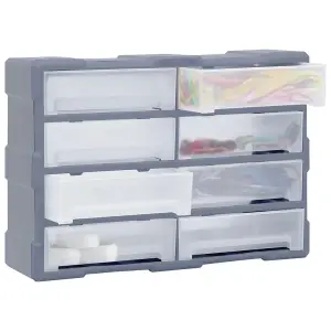 Berkfield Multi-drawer Organiser with 8 Big Drawers 52x16x37 cm