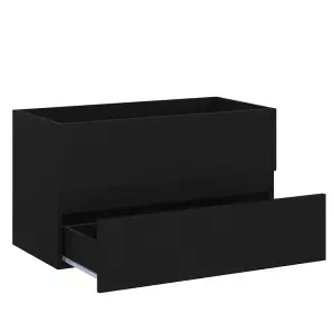 Berkfield Sink Cabinet Black 80x38.5x45 cm Engineered Wood