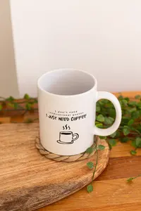 4pc Inspirational Ceramic White Mugs