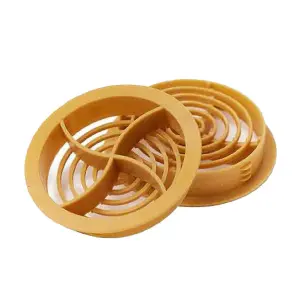 50 x Easy-Trim Tan Plastic 70mm Round Soffit Air Ventilation Roof Discs