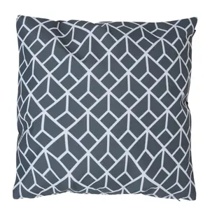 Veeva Indoor Outdoor Cushion Set of 4 Slate Grey Water Resistant Cushions