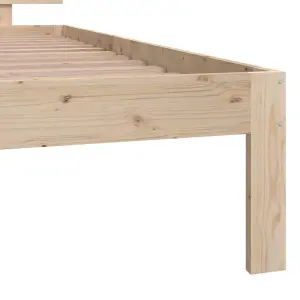 Berkfield Bed Frame Solid Wood Pine 100x200 cm