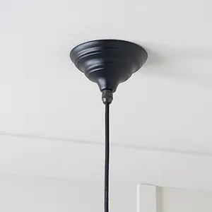 Smooth Nickel Brindley Pendant in Elan Black