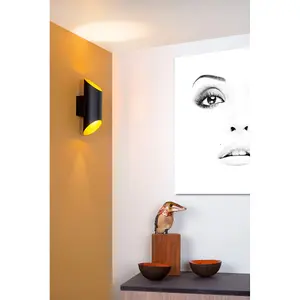 Lucide Quirijn Modern Up Down Wall Light 10cm - 1xG9 - Black