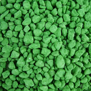 2.5kg Green Coloured Plant Pot Garden Gravel - Premium Garden Stones for Decoration