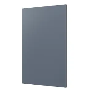 GoodHome Alisma Matt blue Slab Highline Cabinet door (W)450mm (H)715mm (T)19mm