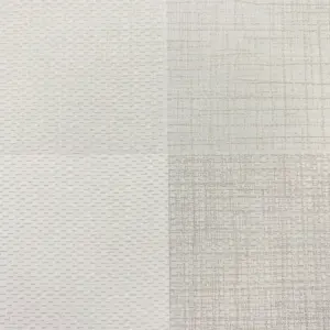 Muriva Cream Check Fabric effect Patterned Wallpaper