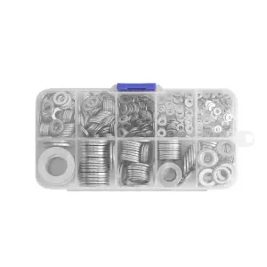 900Pcs Sliver Stainless Steel Flat Washers Set,Multiple sizes