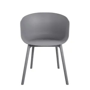 York xl Dining Chair in Charcoal, 2 pieces