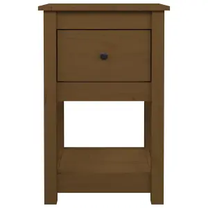 Berkfield Bedside Cabinets 2 pcs Honey Brown 40x35x61.5cm Solid Wood Pine