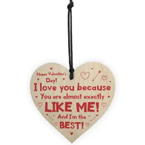 Funny Joke Gift For Boyfriend Girlfriend Wood Heart Humour Gift For Him Her Keepsake