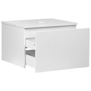 Bathroom Wall Mounted Cabinet 60 x 52 cm White ALZIRA