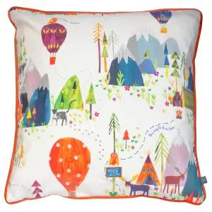 Prestigious Textiles Away We Go Printed Piped Kids Polyester Filled Cushion