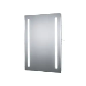 Sensio Kai Rectangular Wall-mounted Bathroom Illuminated Mirror (H)70cm (W)50cm