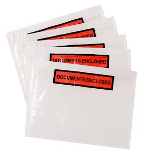 500 x A5 Printed (162 x 225mm) Home Office Document Enclosed Wallets With Peal & Seal Backing