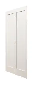 Shaker 2 Panel White Primed Panel Bifold Door 1981 x 762mm