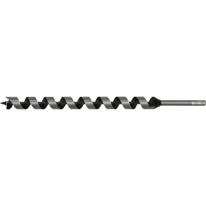 28 x 460mm Hardened Auger Drill Bit with Hex Shank for Woodworking Projects