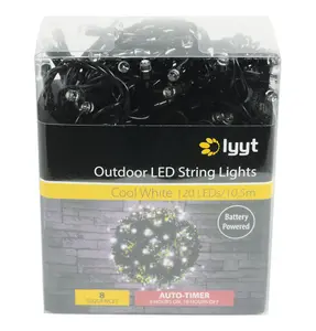 Lyyt LED Battery Operated String Light Cool White