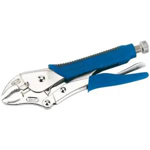 Draper Soft Grip Curved Jaw Self Grip Pliers, 230mm 89124