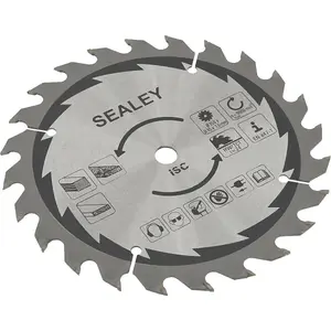 High-Performance 150mm TCT Cut-Off Saw Blade with Hardened Steel Teeth for Wood Cutting