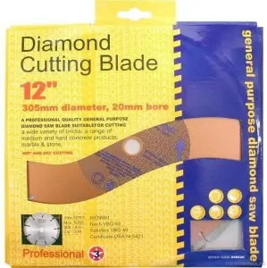 Diamond Cutting Disc Blade Angle Grinder Brick Stone Concrete Masonry 12 Inch