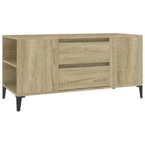 Berkfield TV Cabinet Sonoma Oak 102x44.5x50 cm Engineered Wood