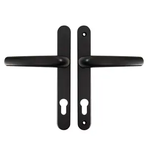 Black Internal Door Handle Set  Aluminum Alloy Lever Door  Handles with Screw KitL 242mm,Pair