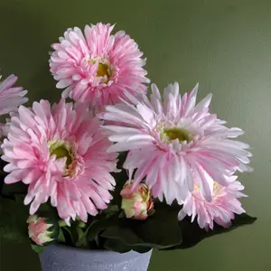 Pink Potted Daisy Flowering Plant Artificial