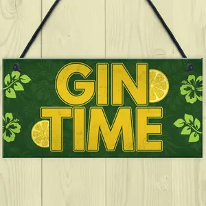 Red Ocean Handmade Hanging Plaque Gift For Gin Lovers Novelty Funny Birthday Keepsake Friendship Gift