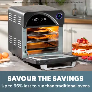 Daewoo XL Rotisserie Air Fryer 14.5 Litre Digital Oven SDA2519GE Silver