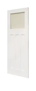 Edwardian 4 Panel White Primed Glzd Door 1981 x 838mm