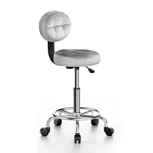 Swivel Home Office Chair with Backrest-Grey