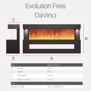 DaVinci White Stone Effect Electic Suite