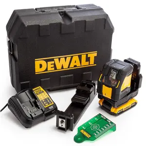 Dewalt DCLE34021D2 XR Compact Cross Line Green Laser 18V 2 x 2.0Ah Li-ion + Case