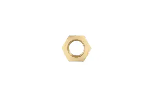 Connect 35414 Brass Nut M8 x 1.25 x 13mm Hex 10pc