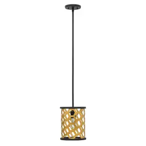 Elstead Felix 1 Light Ceiling Mini Pendant Gold, E27