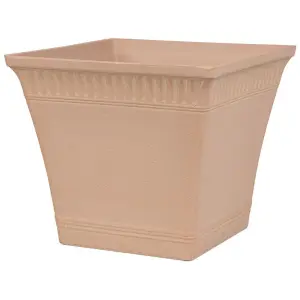 Set of 2 Plant Pots 41 x 41 x 36 cm Pink PSATHA