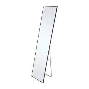 Black Rectangular Full Length Framed Mirror Freestanding or Wall Mounted Floor Mirror Dressing Mirror 150 cm x 40 cm