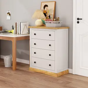 Trevi 4 Drawer Chest of Drawers Brass Knob