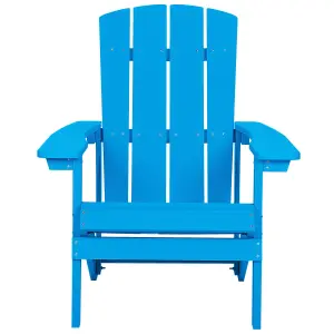 Garden Chair ADIRONDACK with Footstool Blue