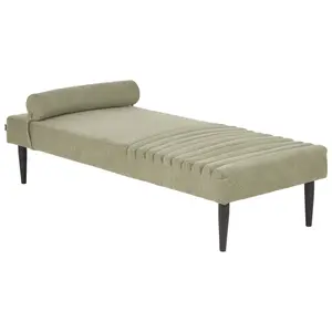 Fabric Chaise Lounge Green MAURIAC