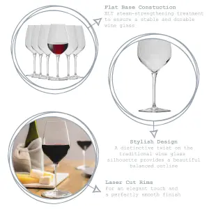 Bormioli Rocco - Inalto Tre Red Wine Glasses - 550ml - Pack of 6