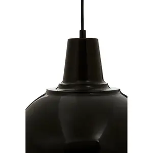 Interiors by Premier Bryen Black Metal Pendant Light