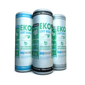 Knauf Eko Roll Loft insulation roll, (L)4.83m (W)1.14m (T)200mm