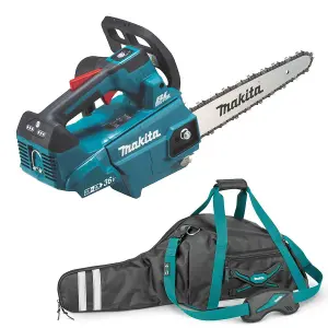 Makita DUC256Z Twin 18v / 36v LXT Cordless Lithium Ion Chainsaw 250mm Bare & Bag