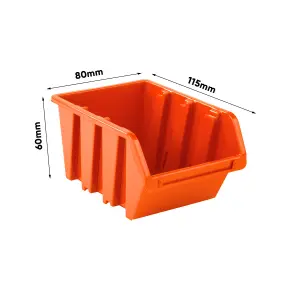 WALL MOUNTED TOOL PEG BOARD SET GARAGE STORAGE BINS WORKSHOP RACK SHED ORGANISER Model 10