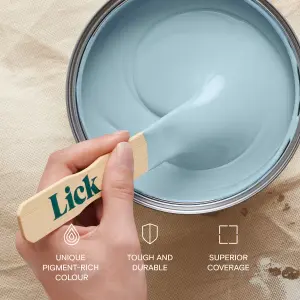 Lick Blue 08 Eggshell Emulsion paint, 2.5L